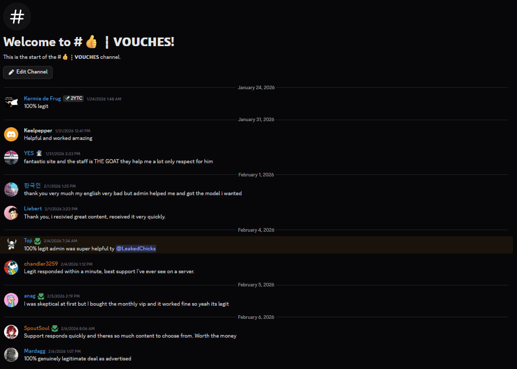 VIP member vouches from our Discord server